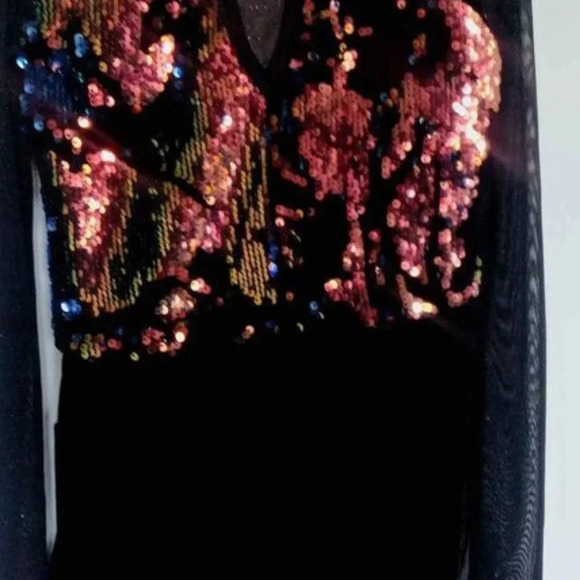 Weissman velvet and sequins dance costume for child size MC - Picture 3 of 7